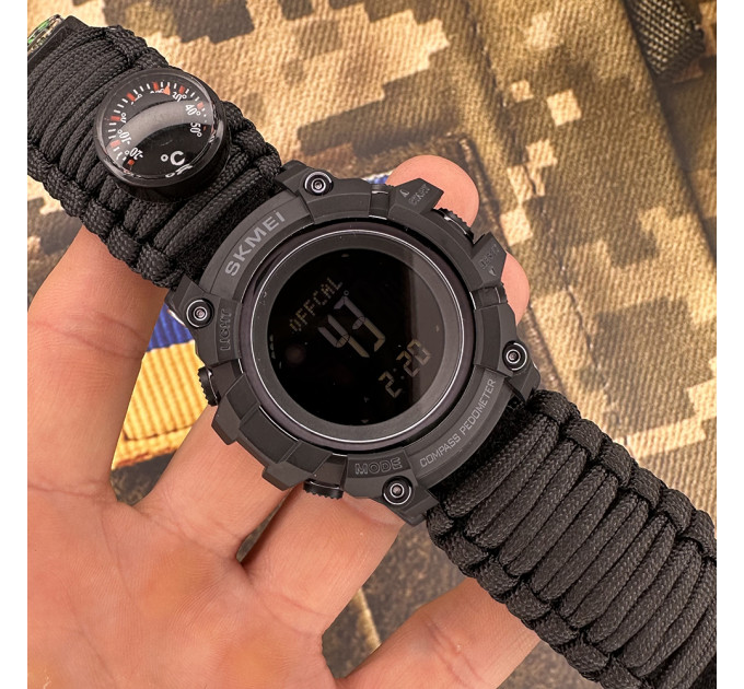 Skmei 1356BK Black Tactic Compass