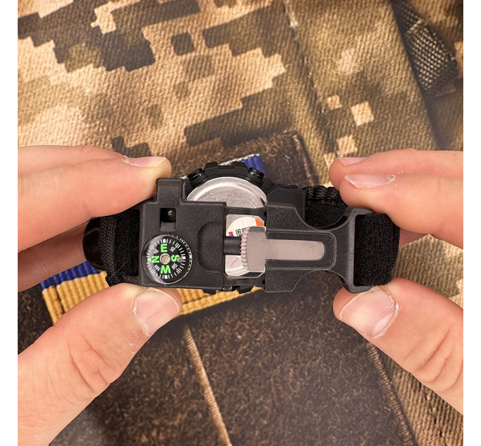 Skmei 1356BK Black Tactic Compass