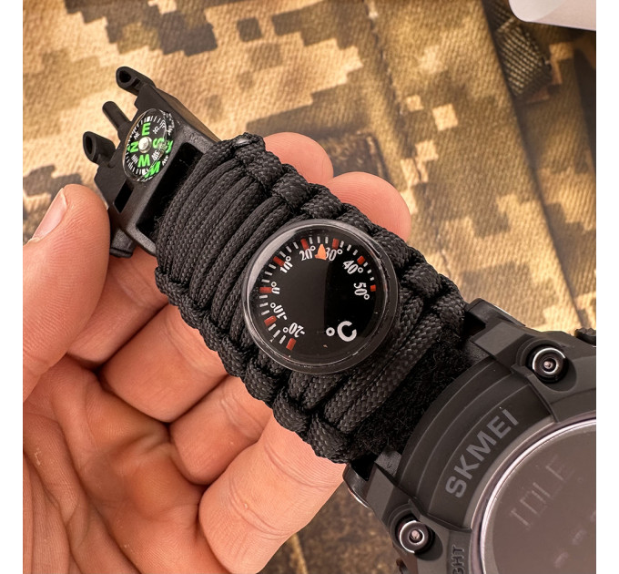 Skmei 1356BK Black Tactic Compass