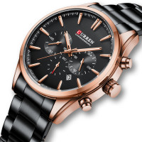 Curren 8446 Rose Gold-Black