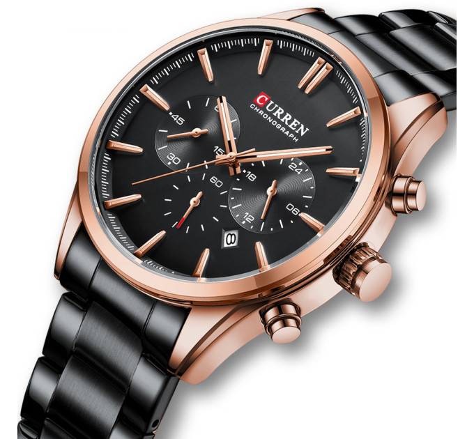 Curren 8446 Rose Gold-Black