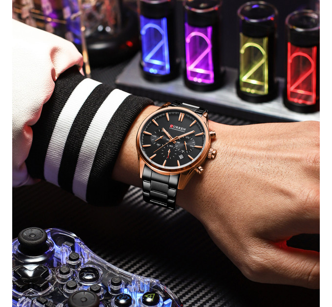 Curren 8446 Rose Gold-Black