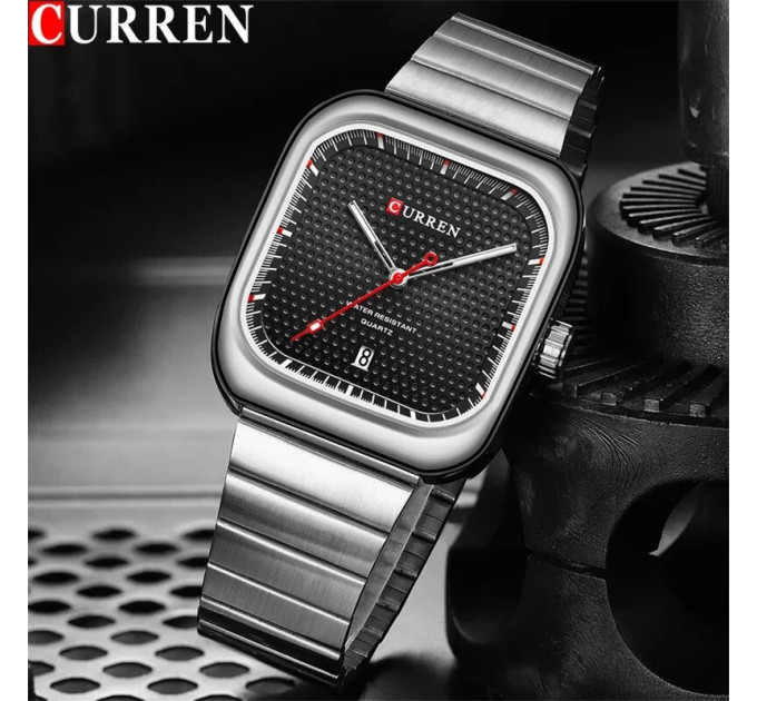 Curren 8460 Silver-Black