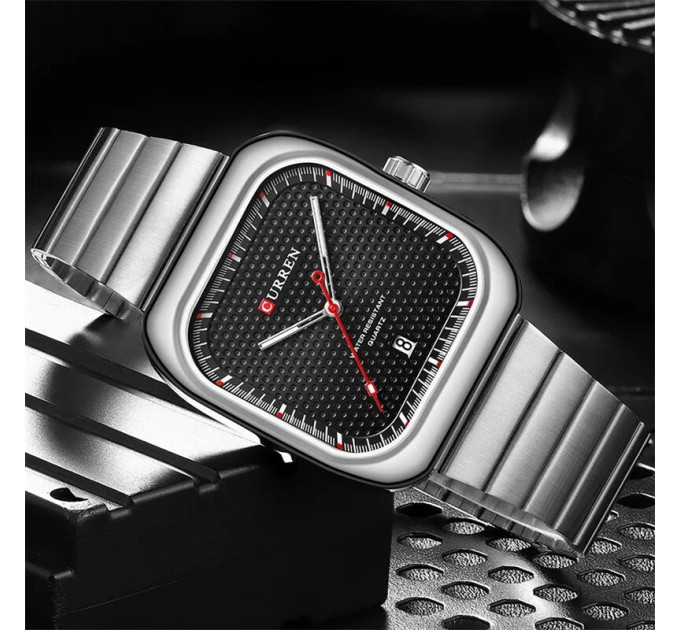 Curren 8460 Silver-Black