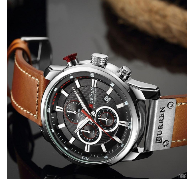 Curren 8291 Brown-Silver-Black