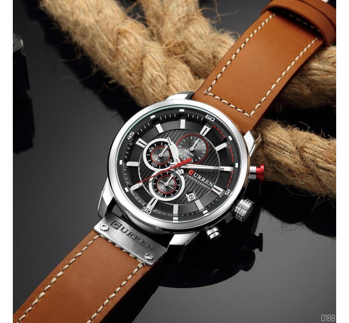 Curren 8291 Brown-Silver-Black