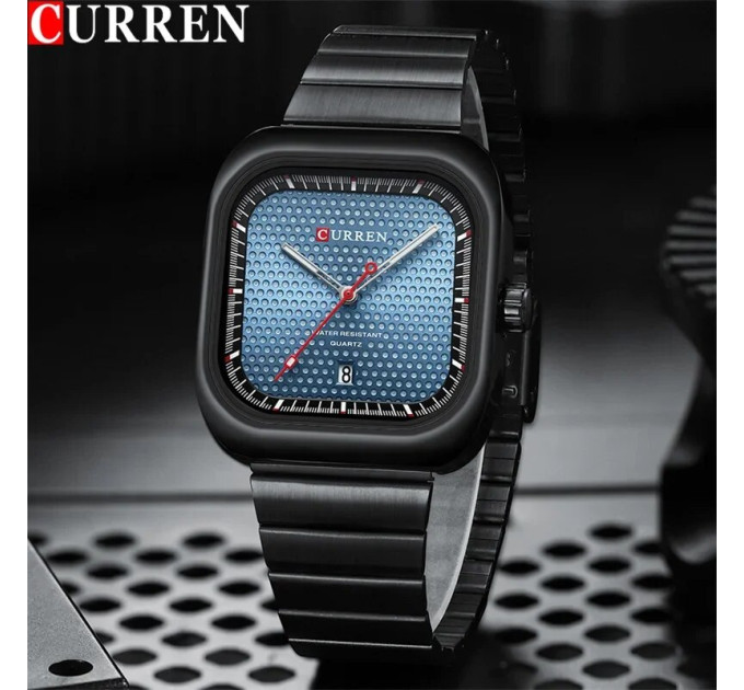 Curren 8460 Black-Blue