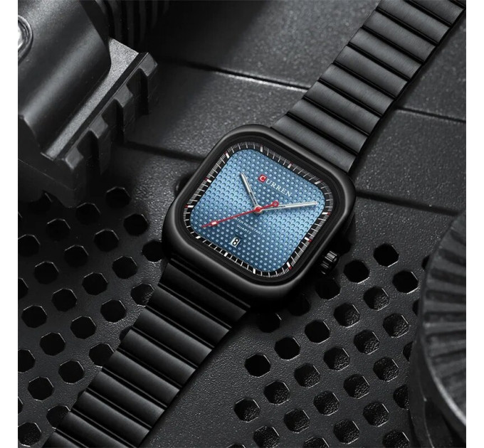 Curren 8460 Black-Blue