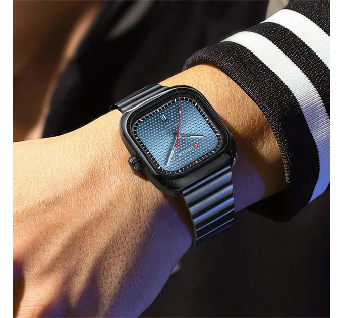 Curren 8460 Black-Blue
