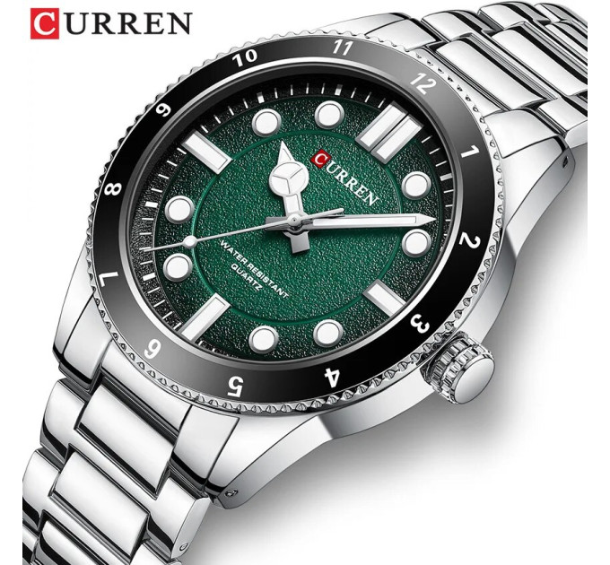 Curren 8450 Silver-Green