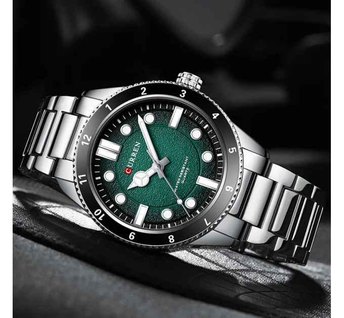 Curren 8450 Silver-Green