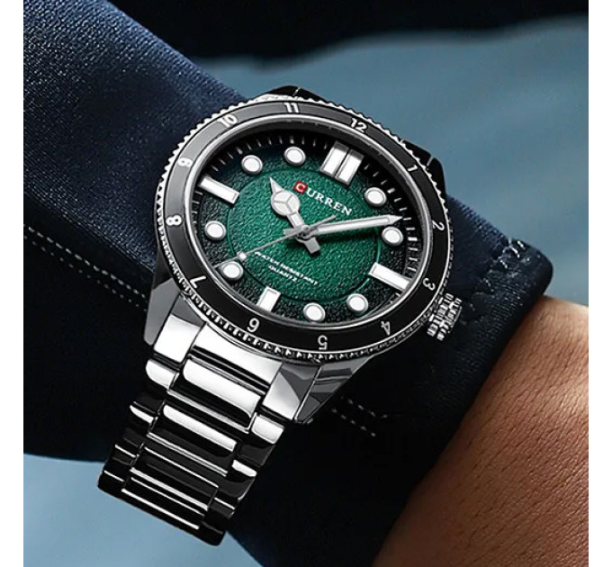 Curren 8450 Silver-Green