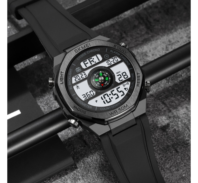 Skmei 2209BKWT Black-White  STOPPED