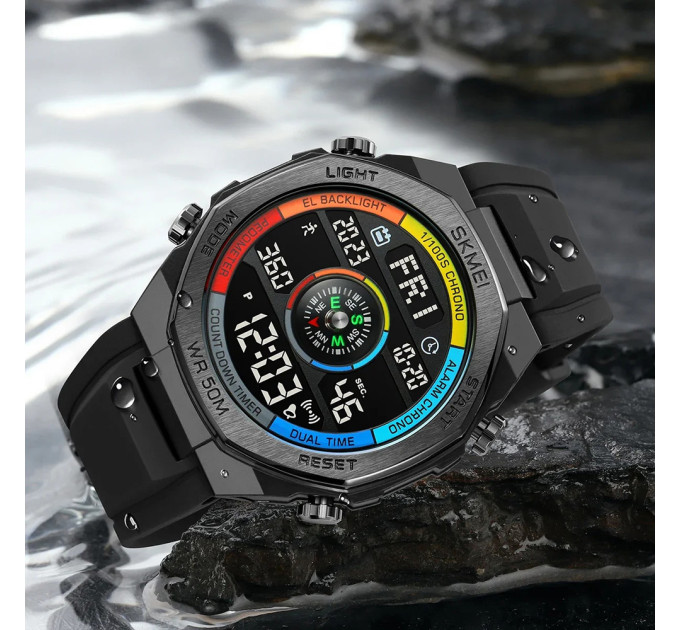 Skmei 2209CLBK Colorful-Black  STOPPED