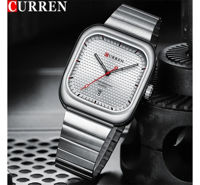 Curren 8460 Silver-Silver
