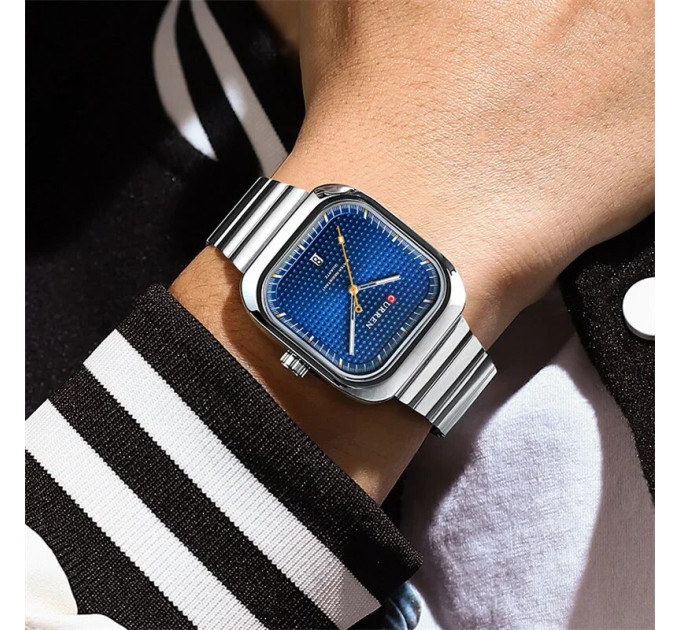 Curren 8460 Silver-Blue