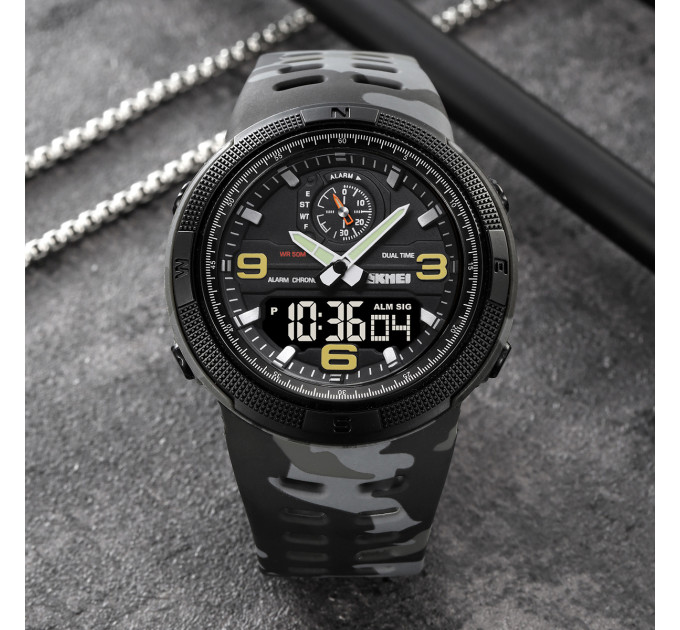 Skmei 1655CMGYBK Camo Grey-Black