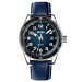 Skmei 9232LSIBU Silver-Blue-Leather Strap