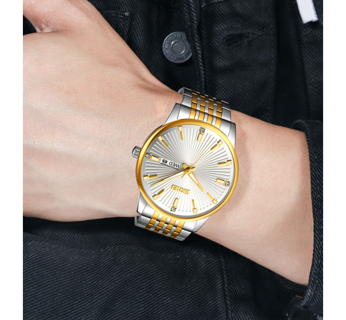 Skmei 9323TGDSI Silver/Gold-Silver