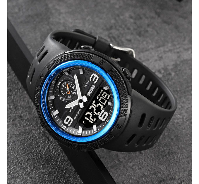 Skmei 1655BUBK Black-Blue SALE