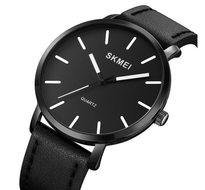Skmei 1984LBK Black-leather belt