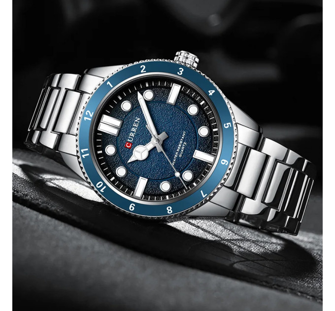 Curren 8450 Silver-Blue