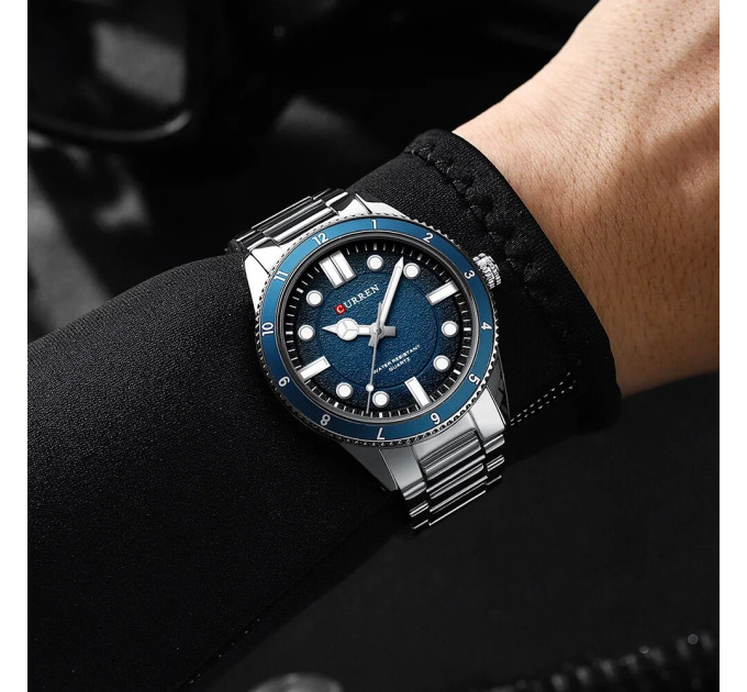 Curren 8450 Silver-Blue