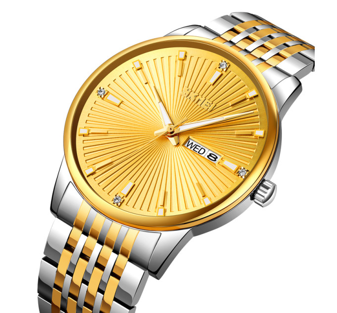 Skmei 9323TGDGD Silver/Gold-Gold