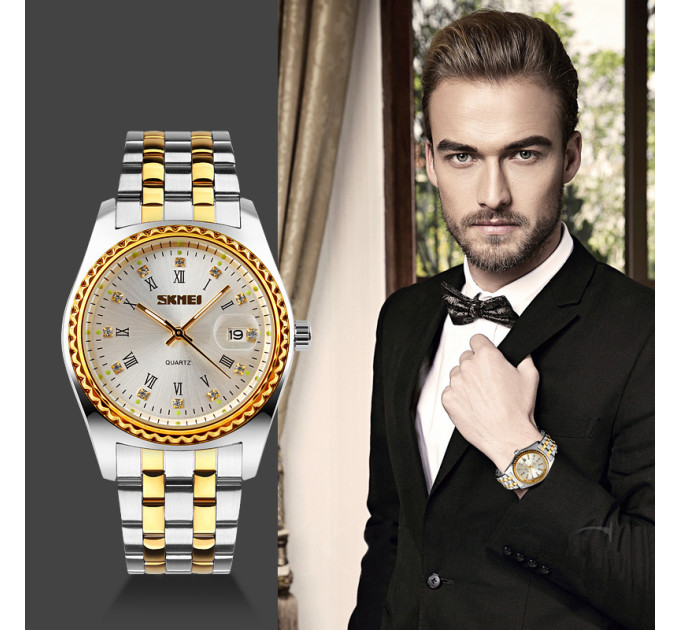 Skmei 9098SI-B Silver Men