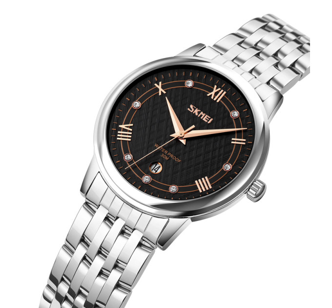 Skmei 9272SIBK-S Silver-Black Lady
