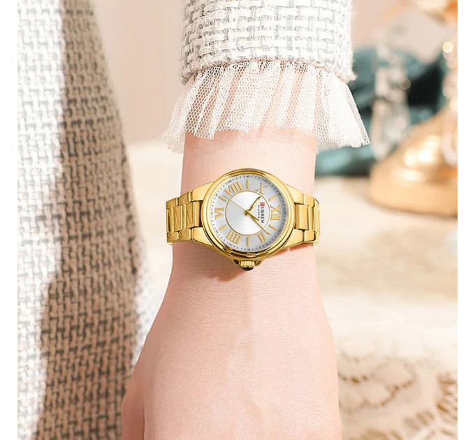 Curren 9091 Gold-White