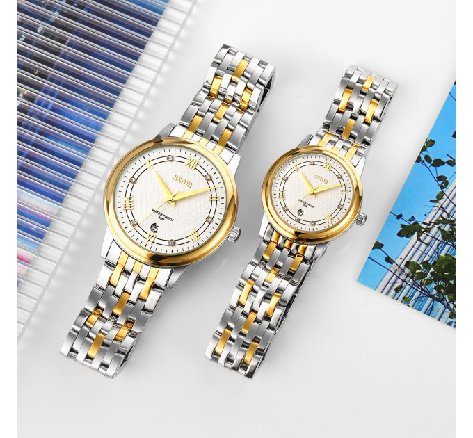 Skmei 9272TGDSI-B Gold/Silver-Silver Men