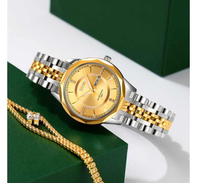 Skmei 9264TGDGD Silver/Gold-Gold