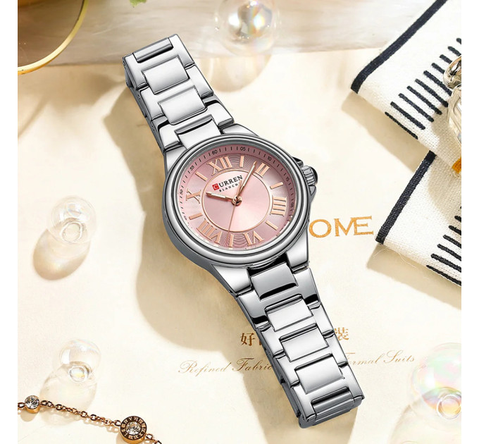 Curren 9091 Silver-Pink