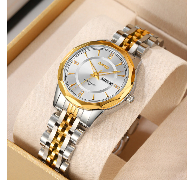 Skmei 9264TGDSI Silver/Gold-Silver