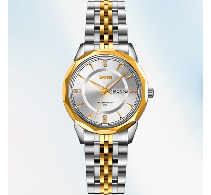 Skmei 9264TGDSI Silver/Gold-Silver