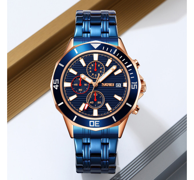 Skmei 9335RGBU Rose Gold-Blue