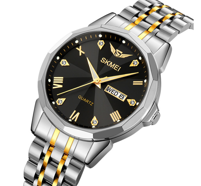 Skmei 2291TGDBK Silver-Gold-Black
