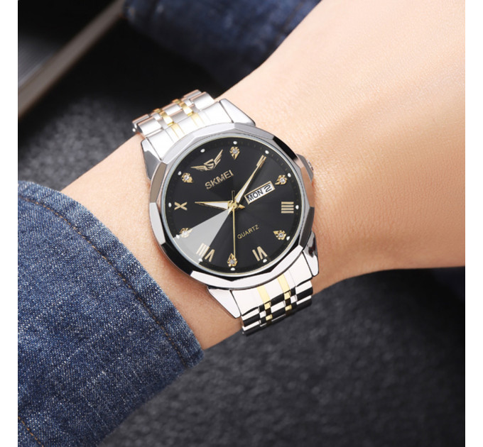 Skmei 2291TGDBK Silver-Gold-Black