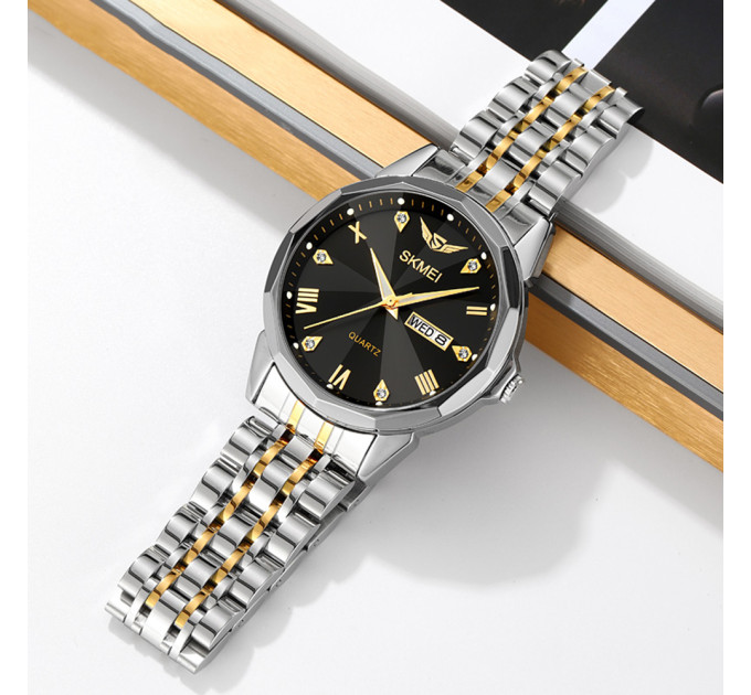 Skmei 2291TGDBK Silver-Gold-Black
