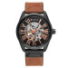 Curren 8299 Black-Gold-Brown