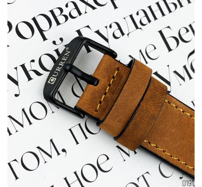 Curren 8299 Black-Gold-Brown