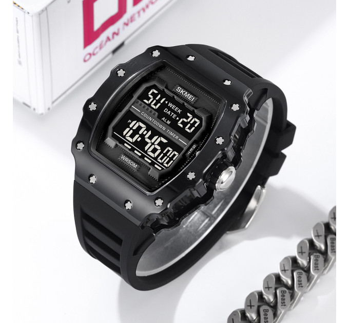 Skmei 2296BTBKBK Bright Black