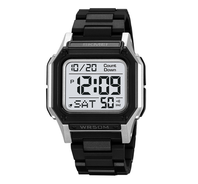 Skmei 2264BKSIWT Black-Silver-White