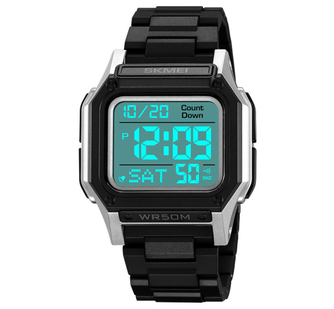 Skmei 2264BKSIWT Black-Silver-White