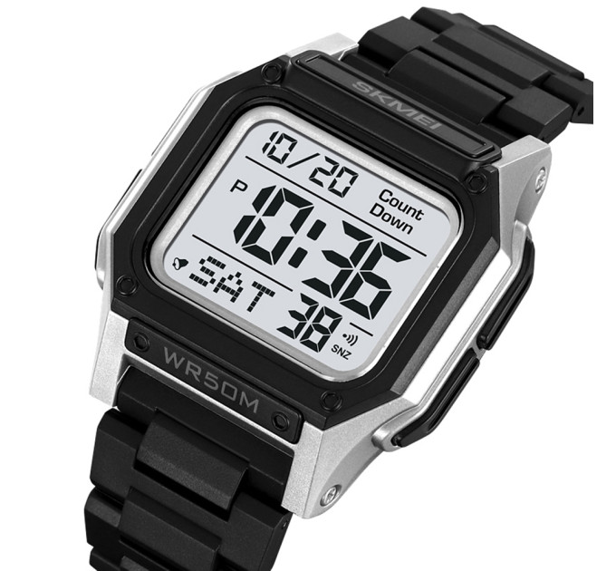 Skmei 2264BKSIWT Black-Silver-White