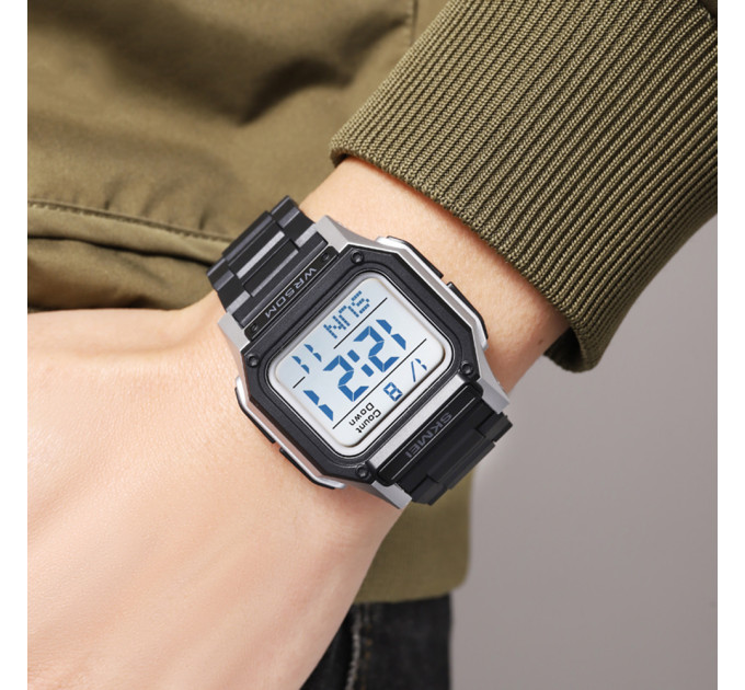 Skmei 2264BKSIWT Black-Silver-White