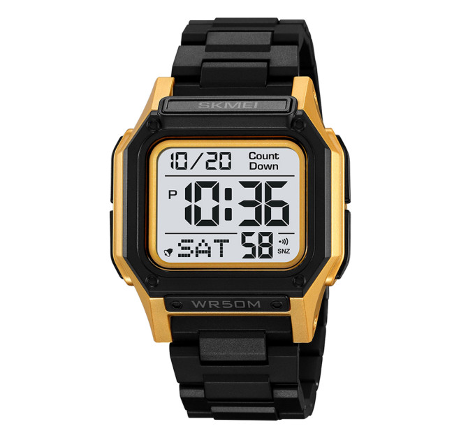 Skmei 2264BKGDWT Black-Gold-White