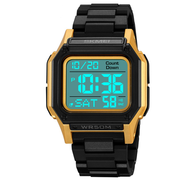 Skmei 2264BKGDWT Black-Gold-White