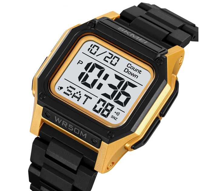 Skmei 2264BKGDWT Black-Gold-White